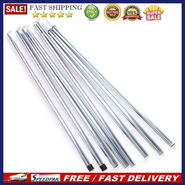 Outdoor Tent Pole Camping Awning Rod Stand Extending Iron Frame Canopy Rod