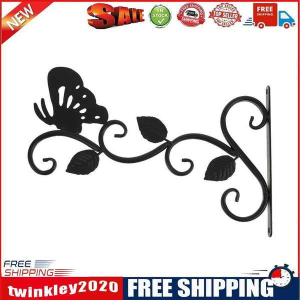 Metal Hanging Flower Plant Pot Basket Wall-Mounted Support Basket Tools (A)