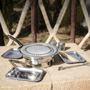 Gas Stove Plates BBQ Grill Flat Pan Iron Outdoor Tool Household Cooking Supplies