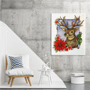 Deer Partial Oil Paint By Numbers Kit DIY Frameless Drawing Picture for Adu