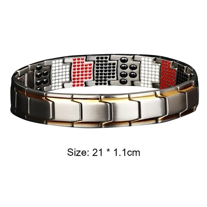 Healing Protect Health Balance Bracelets Metal Energy Power Male Casual Jewelry