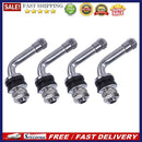 4pcs 90 Degrees Angle Bolt In Tubeless Chrome Plated Metal Tire Valve Stems