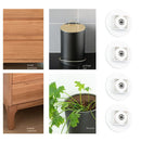 4pcs Caster Pulley 360 Degrees Universal Wheel Sticky Storage Box Roller Newly