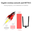 USB 3.0 WiFi Receiver 2.4+5.8GHz Dual Band 1200M Wireless Adapter Dongle for PC