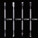 Manicure Dead Skin Remover Cuticle Pusher Triangle Rod Nail Polish Clean Stick