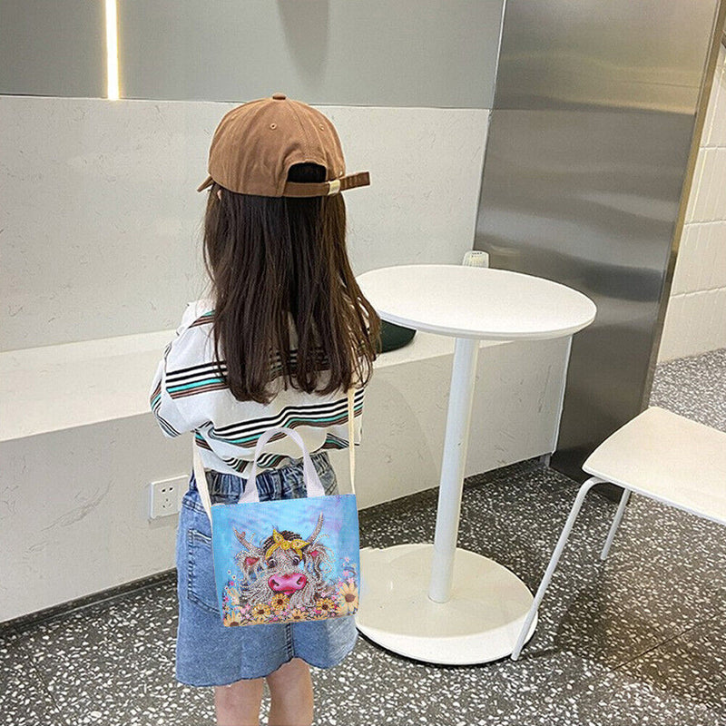 5D Diamond Painting Handbag DIY Canvas Yak Storage Bag Tote Gifts (AA1030)