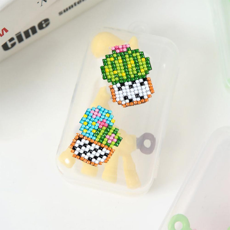 DIY Full Drill Diamond Painting Children Round Diamond Stickers Cross Stitch Kit