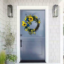 Ukrainian Sunflower Wreath Artificial Flowers Wreaths Front Spring Garland S8M5