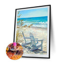 Diamond Painting 5D DIY Beach Lounge Chair Full Round Drill Rhinestone Kit