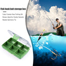 Multi-Slot Lures Bait Hooks Box Fishing Tackle Storage Container (6 Cells) Newly