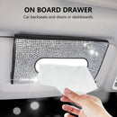 Car Tissue Holder Hanging Paper Towel Clip Leather Tissue Visor Napkin Holder