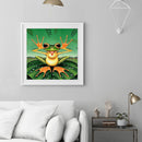 5D DIY Full Drill Diamond Painting Funny Frog Cross Stitch Embroidery Needlework