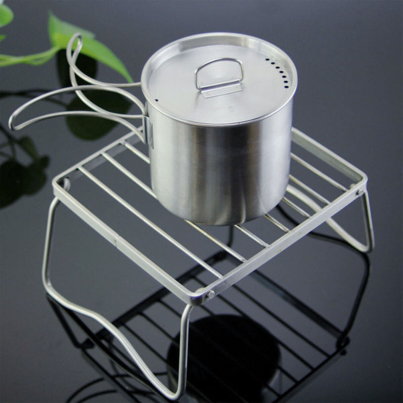 Gas Stove Stand Rack Lightweight & Stainless Steel Mini Foldable Stove Bracket