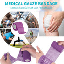Self Adhesive Elastic Bandage Sport Wrist Protector Tape (Purple 10cmx4.5m)