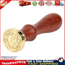 Retro Wood Handle Wax Seal Stamps Envelope Wedding Post Sealing Wax (K05) Newly
