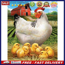 DIY 5D Diamond Painting Full Round Mosaic Chicken Handmade Picture Home Decor