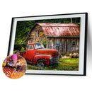 DIY Cabin Car Rhinestone Picture Mosaic Full Round Drill Diamond Painting Craft