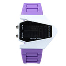 5pcs Fashion Cool Unisex Colorful LED Aircraft Watch Sports Watch