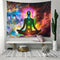 Multifunction Meditation Man Wall Tapestry Hanging Blanket Beach Camp Rug