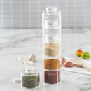 Box Sauce Cases Spice Jars Seasoning Cans Self-Stacking Bottles Condiment Tower