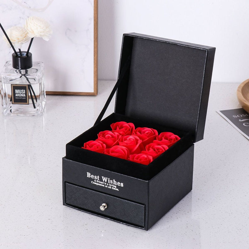 with Projection Necklace Handmade Flower Gift Box Eternal Preserved Rose