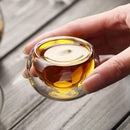 Wall Transparent Tea Cups Espresso Coffee Cups Mini Glass Cup Kungfu Teacup