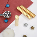 Cylindrical Brass Envelope Sealing Stamp for Document Customs Wedding Invitation
