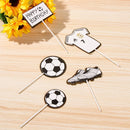 Novelty Soccer Cupcake Topper Happy Birthday Basketball Cake Topper Football