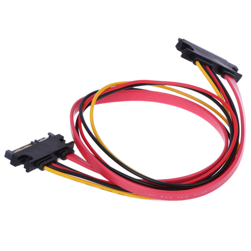 22 Pin Male to Female 7+15 Pin SATA Power Combo Expansion Data Cable 4