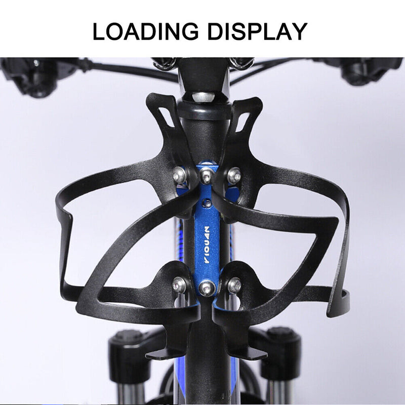 Mountain Bicycle Water Bottle Cage Extension Rack Kettle Holder Extender Frame