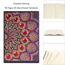 DIY Mandala Special Shaped Diamond Painting 50 Pages A5 Notebook Painting B