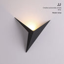 Modern Triangle LED Wall Lamp Nordic Indoor Room Decor (Black Warm Light) Newly