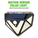 Solar PIR Motion Sensor Wall Light Outdoor 3 Modes Security Lamp (166 LED) Newly