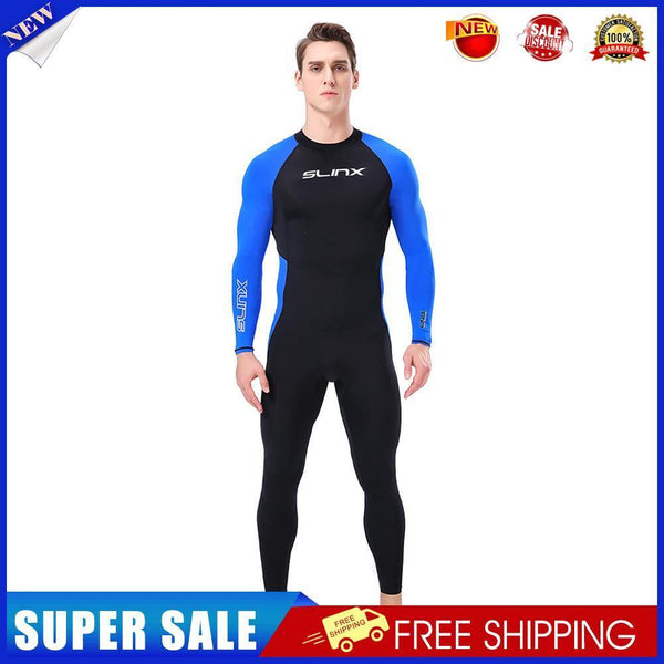 SLINX Men Wetsuit Quick Dry Long Sleeve Full Body Diving Suit Wetsuit (XXL)