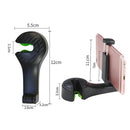 Car Headrest Hook with Phone Holder Seat Back Hanger Clip Organizer (Black)