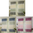 4pcs Strip Shading Curtain Bedroom Living Room Semi Blackout Purdah(Purple)