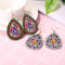 DIY Diamond Painting Mandala Patterns Stud Earrings for Women (RZ002) Newly