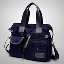 Women Travel Waterproof Nylon Shoulder Mummy Messenger Handbags (Dark Blue