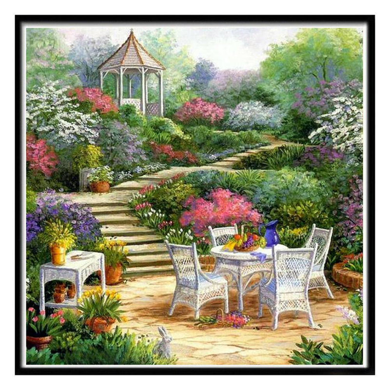 Shinyamal JinHongHuaMaoYi 5D DIY Full Drill Diamond Painting Garden Cross Stitch S