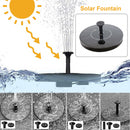Solar Fountain, Floating Bird Bath Pool Solar Fountain Pump with Nozzle