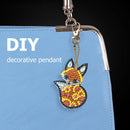 5pcs DIY Full Drill Special Shaped Diamond Painting Animal Key Ring Embroid