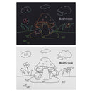 10pcs DIY Fruit Series Scratch Art Doodle Scraping Painting Puzzle Drawing