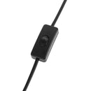 5.9ft Power Cord with On/Off Switch for Table Light Lamp (EU Plug/Black)