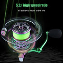#A Right/Left Hand Interchangeable Spinning Fishing Reel 3+1 Bearings 5.2/1 Whee