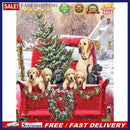 DIY 5D Mosaic Christmas Puppy Rhinestone Drawing Full Round Diamond Painting Kit
