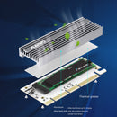 MAIWO M.2 NVME SSD to PCIE 3.0 X16 Adapter LED Expansion Riser Card (KT058)