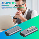 2pcs Fast Charging Plug Converter Type-C Magnetic PD Adapter for MacBook Air/Pro
