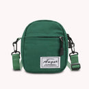 Fashion Women Canvas Patchwork Crossbody Bag Casual Mini Handbags (Green)