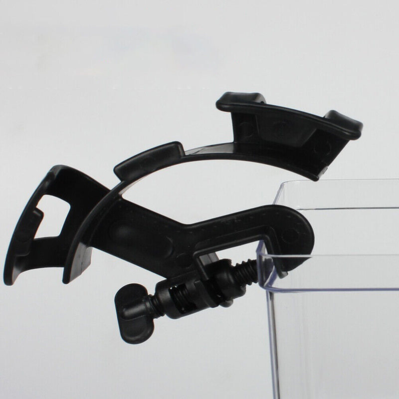 Fish Tank Water Change Fixing Clamp Aquarium Filtration Hose Clip (Black) Newly