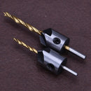 4pcs 3-6mm Drill Bit Set Woodworking Countersink Chamfers Home Tools